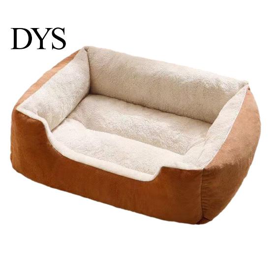 Soft Rectangular Bed for Pets Plush Cat Bed, Cozy Pet Lounge Anti-slip Bottom, Cats Washable Couch Indoor Small Dogs Puppies Machine
