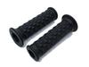Beatus Motorcycle Handlebar Left and Right Set Through Grips, 22.2mm, Universal, Through/Non-Through Grips, (Black, Grips)