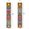 2x Door Banners, Hawaiian Hanging Selfie Scene Create Porch Sign for Party Birthday Jungle