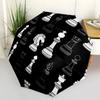1pc Chess Pieces Automatic Open/close Umbrella, 8-Rib Sturdy Structure, Auto Folding/Opening, Portable Travel Umbrella for Women,178