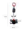 BBSKY Black & White Baby Stroller Mobile: Rabbit, Bee, Bird & Dog Plush Hanging Ornaments 
