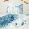 Yunnan Tie-Dye Bowknot Summer Dress – Stylish, Waist-Cinching, Slimming Vacation Wear with Spaghetti Straps
