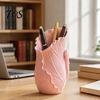 Unique Desk Organizer for Pens Lotus Leaf Pen Holder, Decorative Pencil Modern Office Supplies Makeup Brushes Stylish Holder