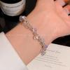 Super Immortal Dream Bead Crystal Broken Silver Bracelet Women's Light Luxury Design Exquisite Hand