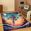 Cartoon Astronaut Universe Spaceman Outer Space Carpet Rug for Bedroom Living Room Sofa Playroom Doormat Home Decor,kid Non-slip