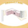1/12 Doll House Mini Furniture Kitchen Set Playset Cabinet Cooking Table Sink Counter Fridge