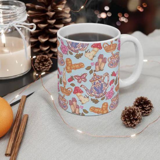 Personalized Christmas Coffee Cup Handcrafted Resin Mug Creative Large Capacity Hot Cold Drinks Mug for Home & Office Use