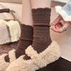 White Lace Stockings - Children's Mid-length Stockings, Pile Stockings, Winter Thick and Warm Wool Stockings, Long Stockings