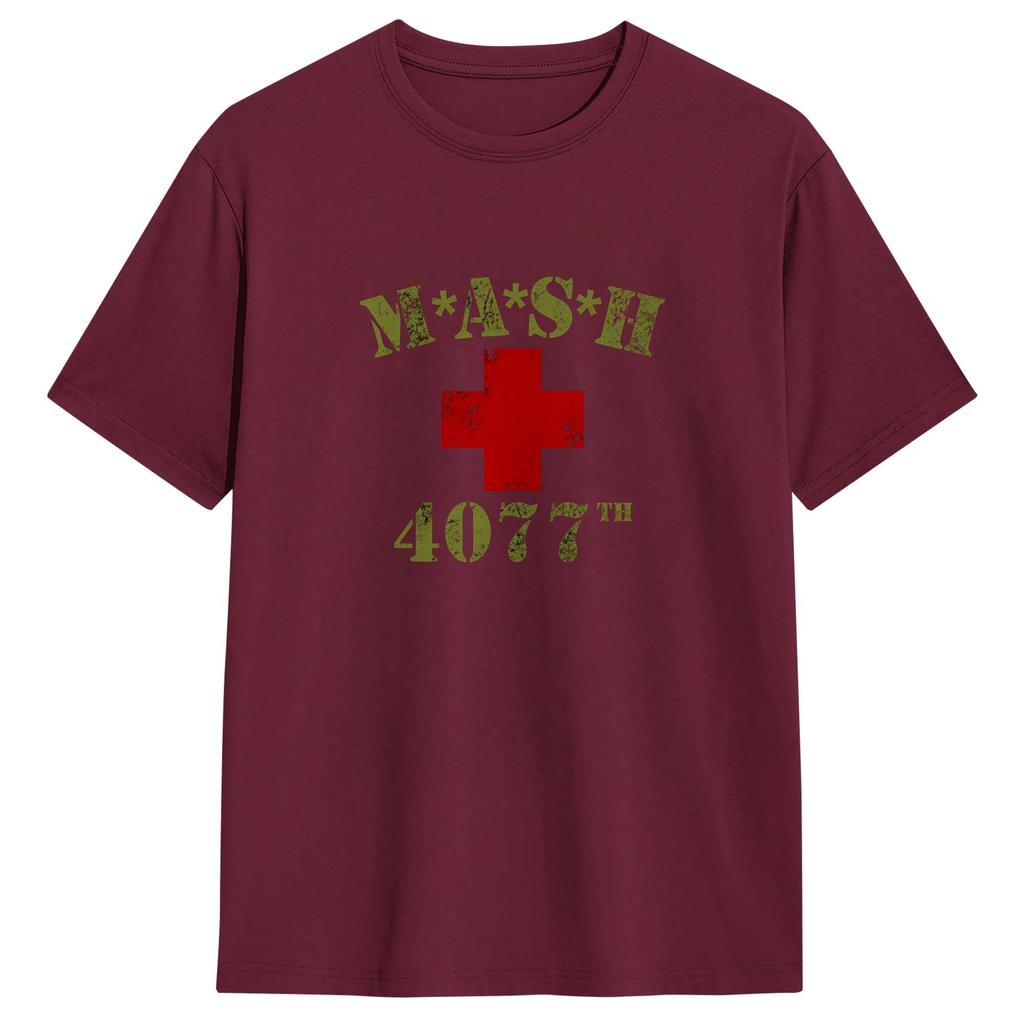 Unisex MASH T Shirts Cotton Tops Novelty Short Sleeve Round Neck Tee Shirt Unique TShirts