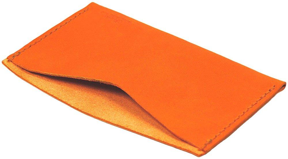 Zenith Natural Leather Passbook Case Light Orange B-0129,