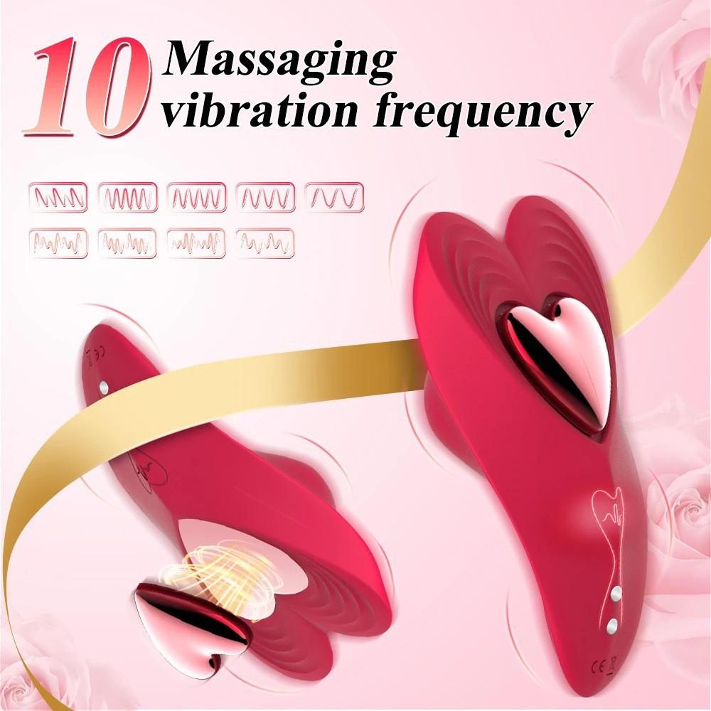Love Heart Wearable Wireless Remote Vibrator & Magnetic Suction Panties for Women.