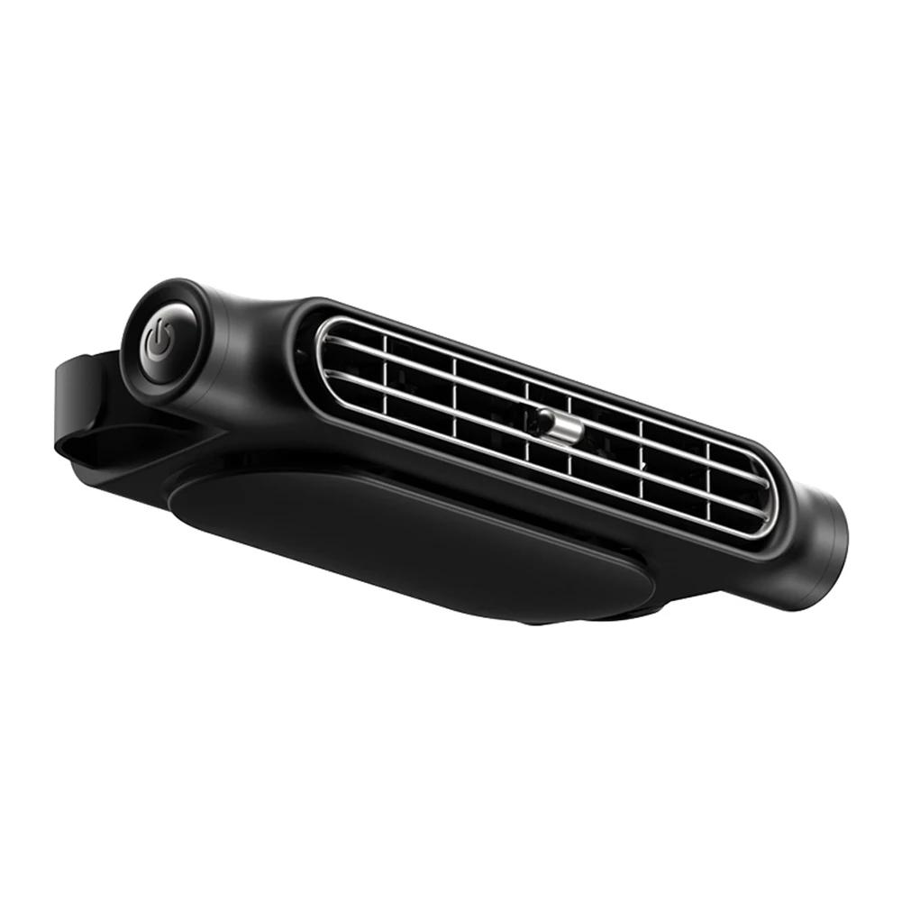 Portable Car Seat Fan 3 Speeds Adjustable Car Headrest Cooling Air Fan USB Powered Rear Seat Ventilator Summer Car Accessories
