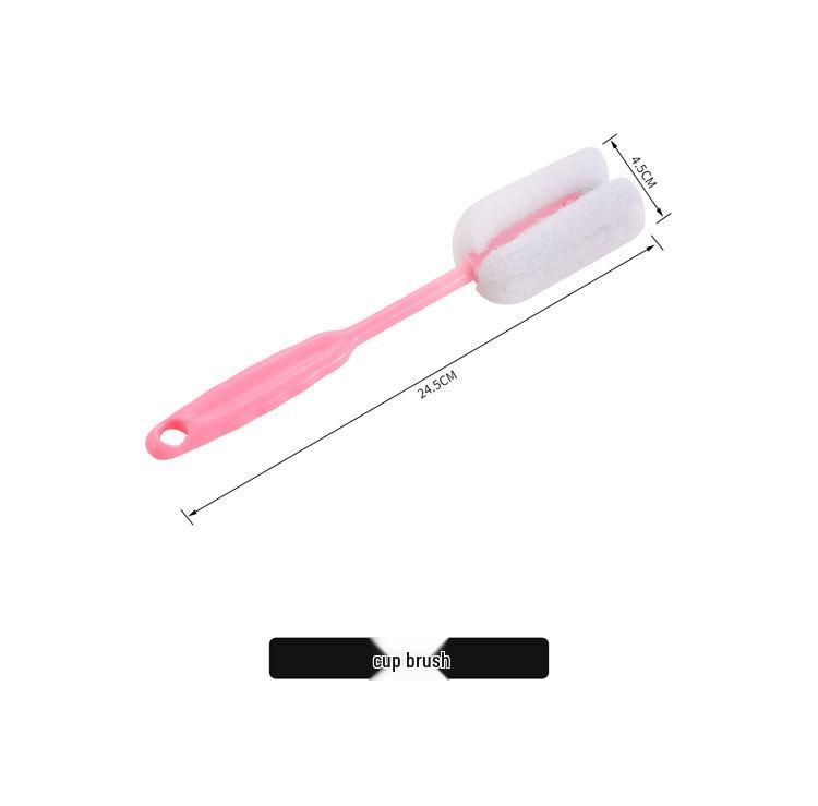 Durable Soft Bristle Toilet & Bathtub Brush with Cup for Guesthouse and Household Cleaning