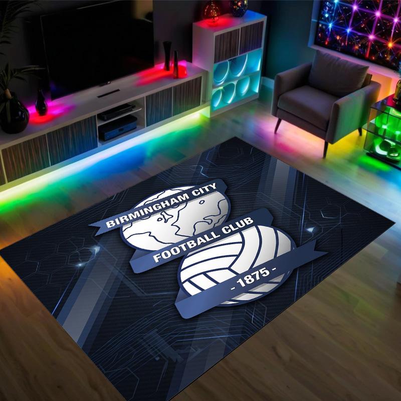 Birmingham City Design Crystal Velvet Carpet Cozy Non?Slip Printed Rug For Bedroom Living Room Entrance
