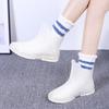 Stylish Women's Transparent Non-Slip Rain Boots - Short Rubber Jelly Shoes