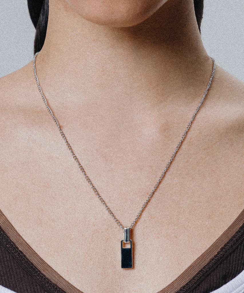 Scalettoblack Wsm004 Zipper Pendant Necklace