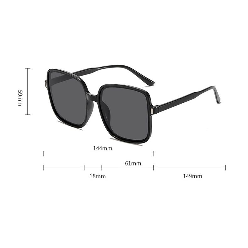 Dam Mode Gradient Solglasögon Utomhus Ögonskydd Goggles Skuggor Glasögon Män Ny Trendig Stor Fyrkantig Båge Solglasögon