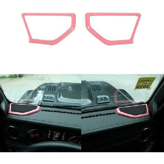 Pink A&B Pillar Speaker Decoration Cover Trim for 2018+ for Jeep Wrangler JL/JLU