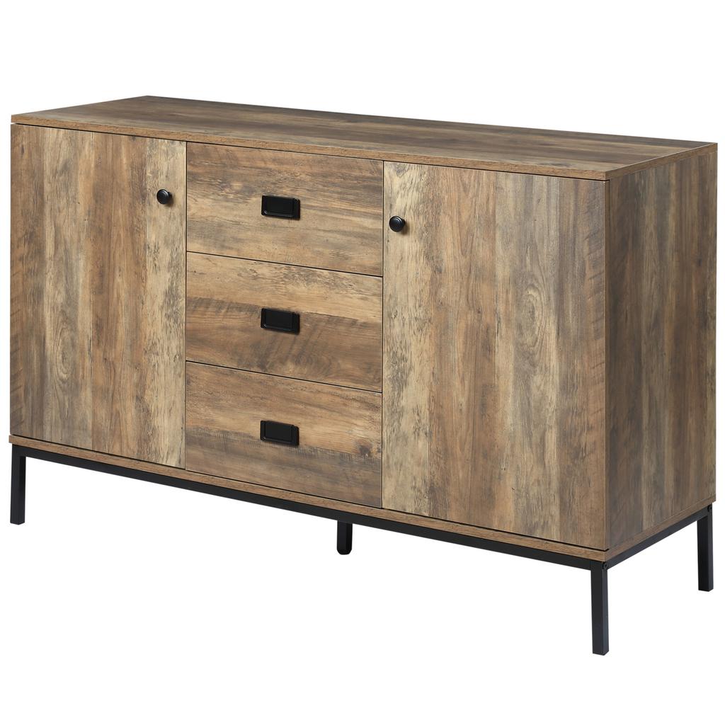 Modern Mango Wood-Effect Sideboard