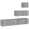 VidaXL Ensemble de meubles TV 4 pcs Sonoma gris Bois d'ingénierie 3114652