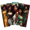 32pcs, Floral Black Woman Bookmark, Back To School Season, Christmas, Halloween, Suitable for Teachers, Readers, Birthday Gifts.