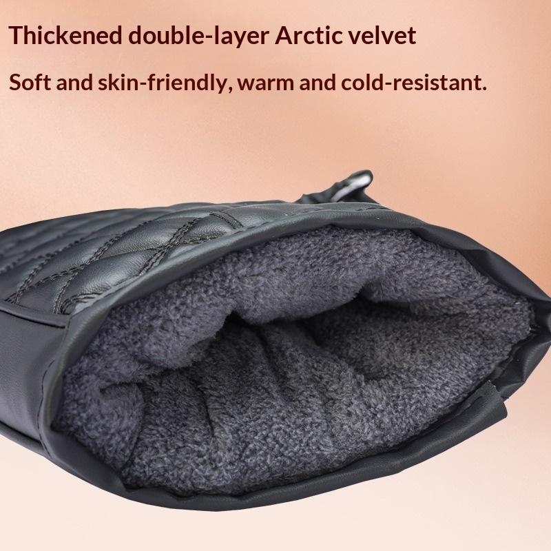 1 Paar Motorrad-Lenkerhandschuhe Muffs Winter-Fahrradhandschuhe Wasserdichte Lenkerabdeckung Fäustlinge Schneemobil E-Bike Thermohandschuhe