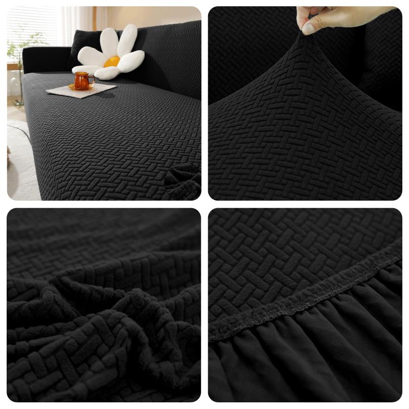 Žakárové elastické potahy na pohovku do obývacího pokoje Potah na pohovku Chránič na křeslo Potahy na pohovku Home Decor 1 /2 /3 /4 Sedák ve tvaru L