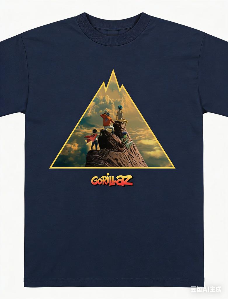 2026 Gorillaz The Mountain Album T-Shirt für Herren und Damen Re Baumwolle Sommerkleidung Hip Hop Mode T-Shirt Streetwear Unisex