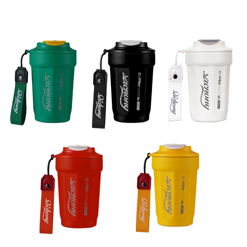 Shangqi Portable Octagonal 316 SS Insulated Bottle Set (450ml, 2-Pack)