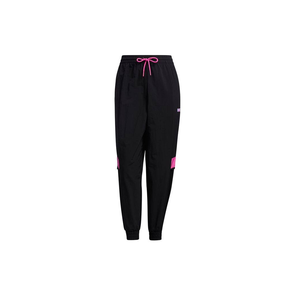 Adidas Casual Lace-Up Sports Pants Women Bottoms Black GP5449