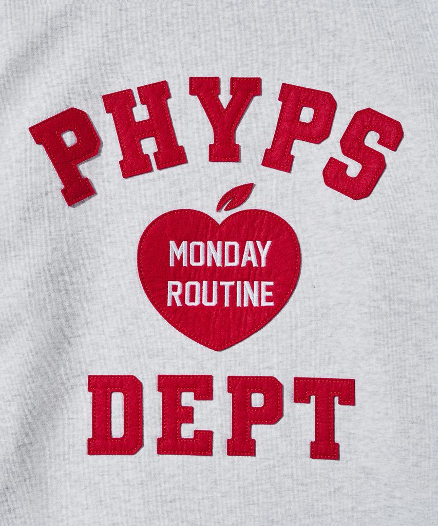 PHYSICAL DEPARTMENT Apple Arch Logo Sweatshirt_Light Gray