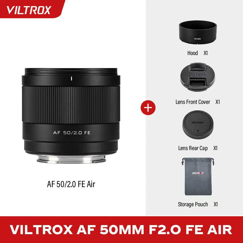 

Viltrox AF 50 мм F2.0 автофокусный полнокадровый фиксированный объектив для Sony E A7III A7IV A7V A7RIII A7C Nikon Z Mount Z6 Z7 Zf объектив для камеры Sony E-mount（FE）
