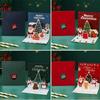 Blessing Message Christmas Card 3D Wishes Card Christmas Postcard  Christmas Celebration