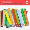 Montessori Felt Button Bracelet for Early Childhood Development - Ideal for 3-Year-Olds in Kindergarten Classrooms.