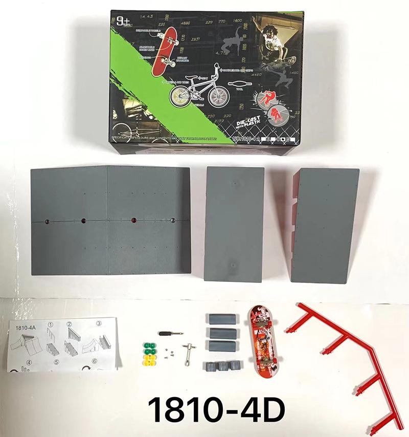 Street Stall Finger Skateboard Ramp Set - Kids' Toy & Gift for Stunt Scenes