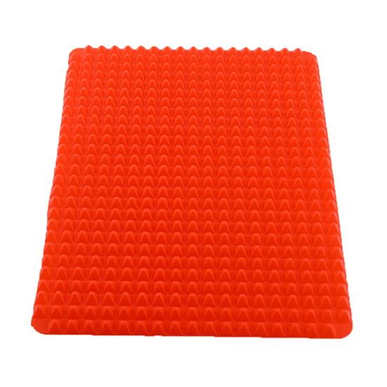 Rote Pyramidenpfanne Antihaft-Silikon-Backmatte Form Kochmatte Ofen-Backblech