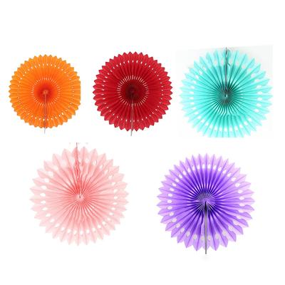 10 Inches Hollow Out Flower Fan With Fold Paper Round Garland For Home Party Backdrop Shopwindow Hanging Ornaments Decoration Supplies