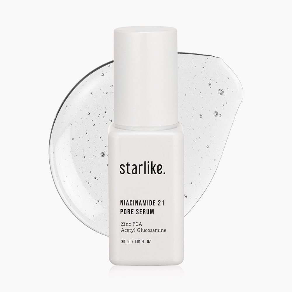starlike. Starlike Niacinamide 21% Pore Serum 30ml - High-concentration niacinamide serum for poreless skin, blackheads, sagging, and brighter skin.