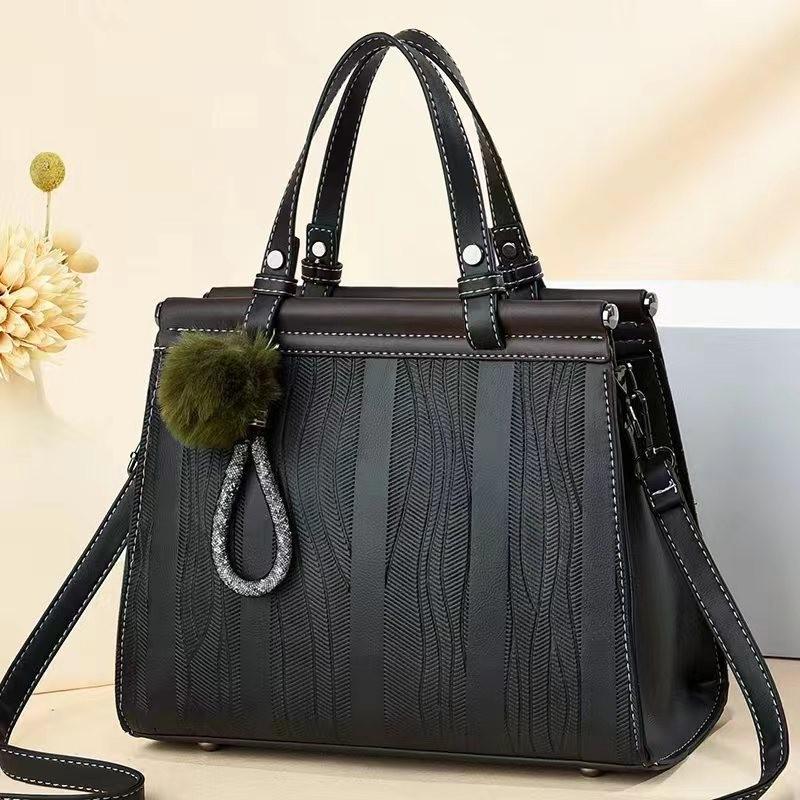Fashionable Retro Striped Handbag In Multiple Colors For Everyday Use Perfect For Moms