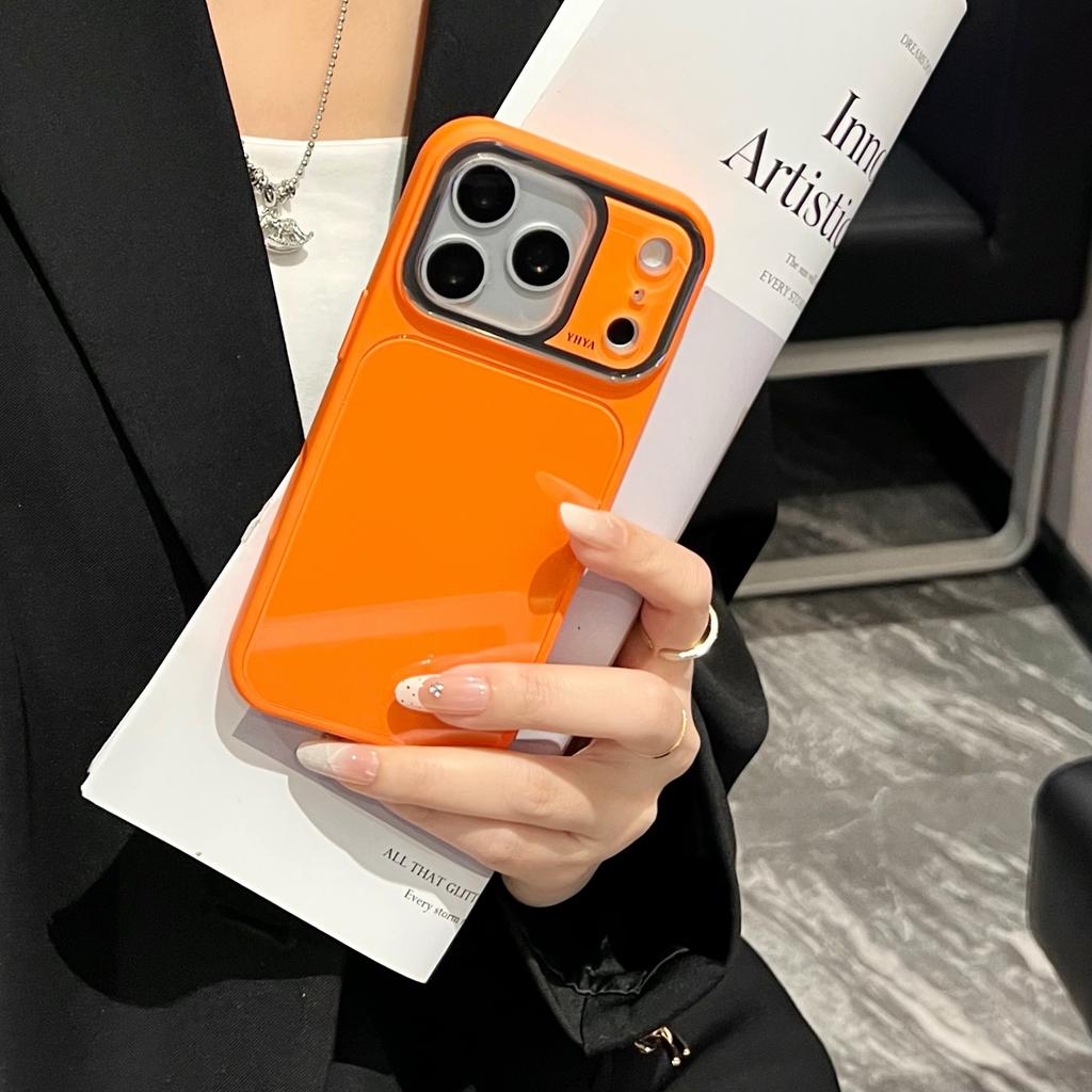 Tempered Glass Bright Candy Bumper Phone Case For iPhone 17 16 15 14 13 12 Pro Max Instant Change To 17 Glossy Hard Back Cover
