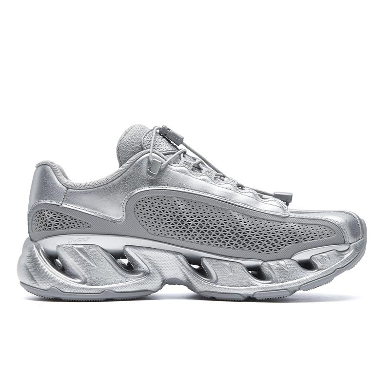 FILA VETTA Cushioning Abrasion Resistant Breathable Lightweight Low top Chunky Sneakers Women's Space Silver F12W623118FSV