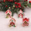 Adorable Christmas House Ornament Handmade Clay Realistic Christmas Hanging Pendants for Home Ornaments Holiday Decors
