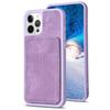 Suitable for iPhone15 Mobile Phone Case 14plus Matte Card Holder Anti-drop Protective Case 13Pro Solid Color Case