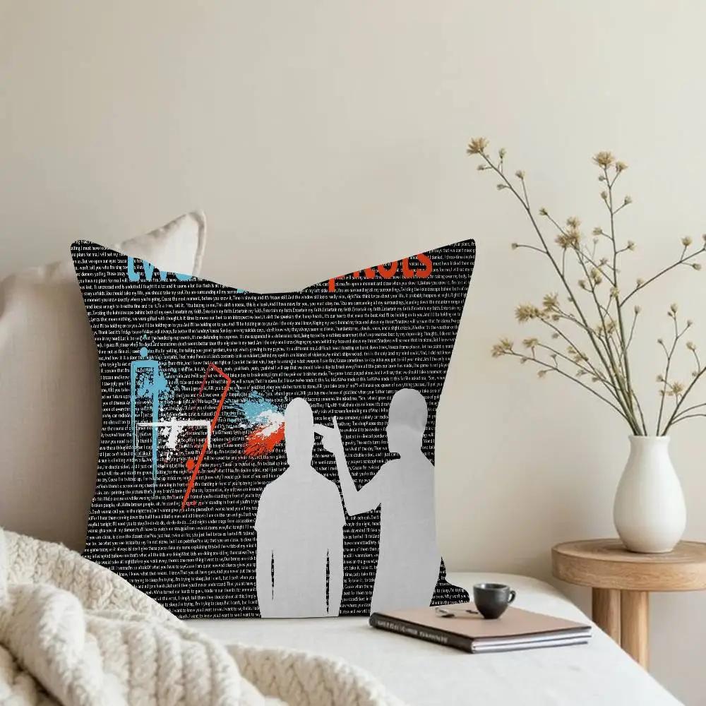 T-Twenty One Pilots Pillow Gift Home Office Decoration Bedroom Sofa Car Cushion Cover case 45x45