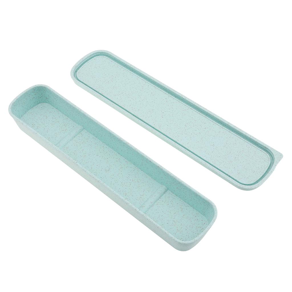 25cm Exquisite Workmanship Split Type Wheat Straw Tableware Box 3 Color For Dinnerware Boxes Picnics Dinnerware Box