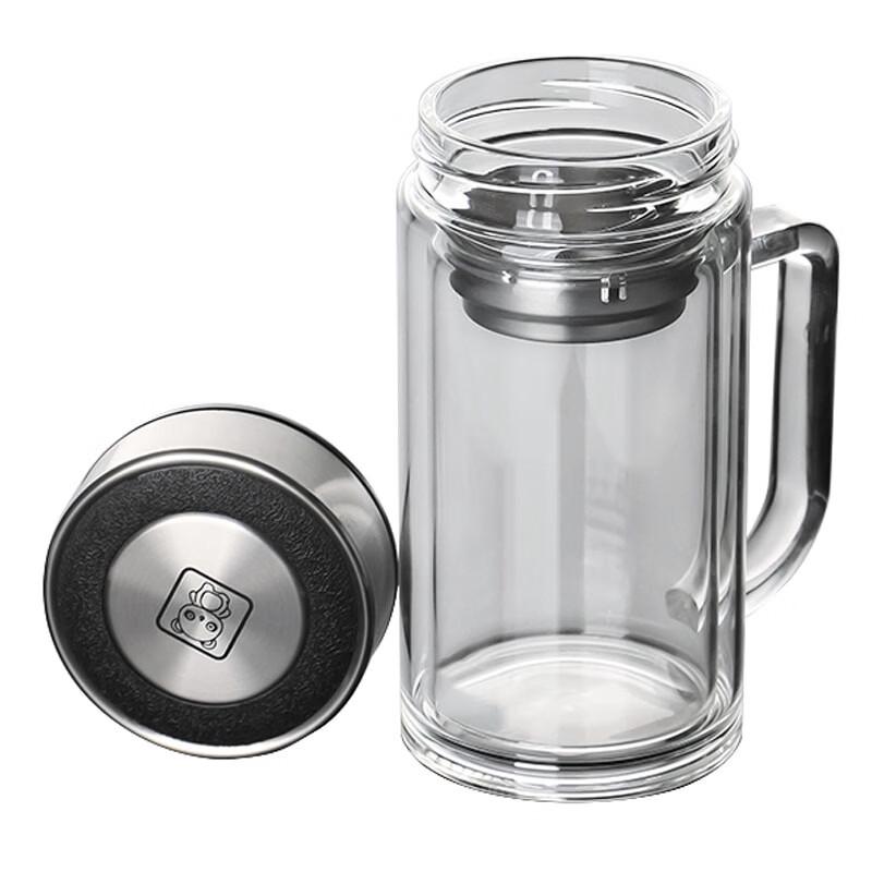 

Shangheng 400ml Double-Walled Glass Tea Infuser Mug
