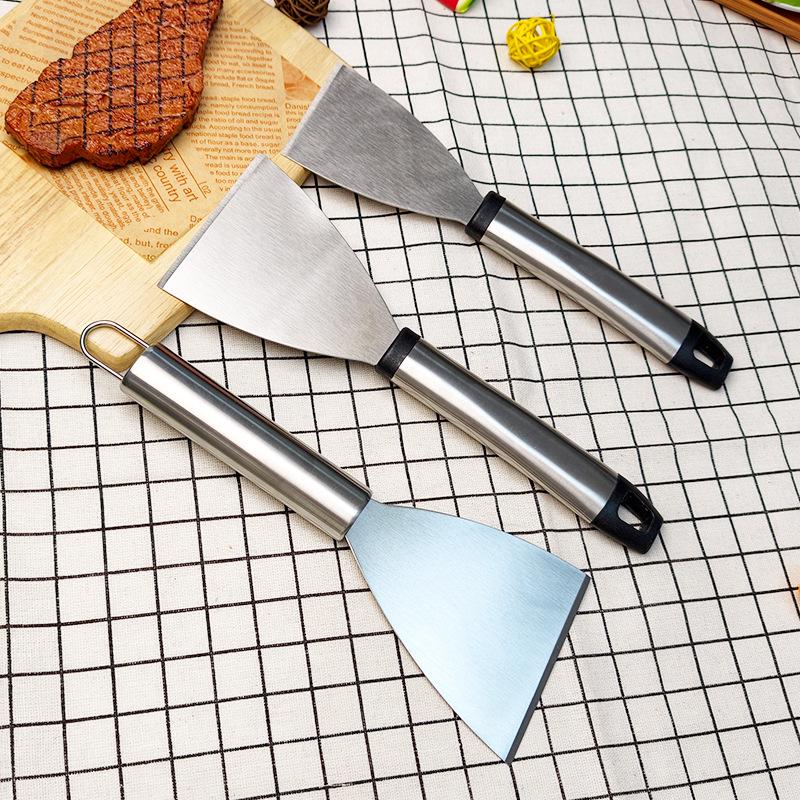 Versatile Stainless Steel Angled Spatula for Pancakes, Eggs, Flatbreads & Grilling