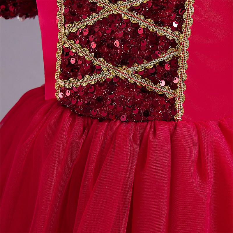 Dívčí šaty princezna Puffy Mesh Sukně Večerní šaty Dlouhé šaty