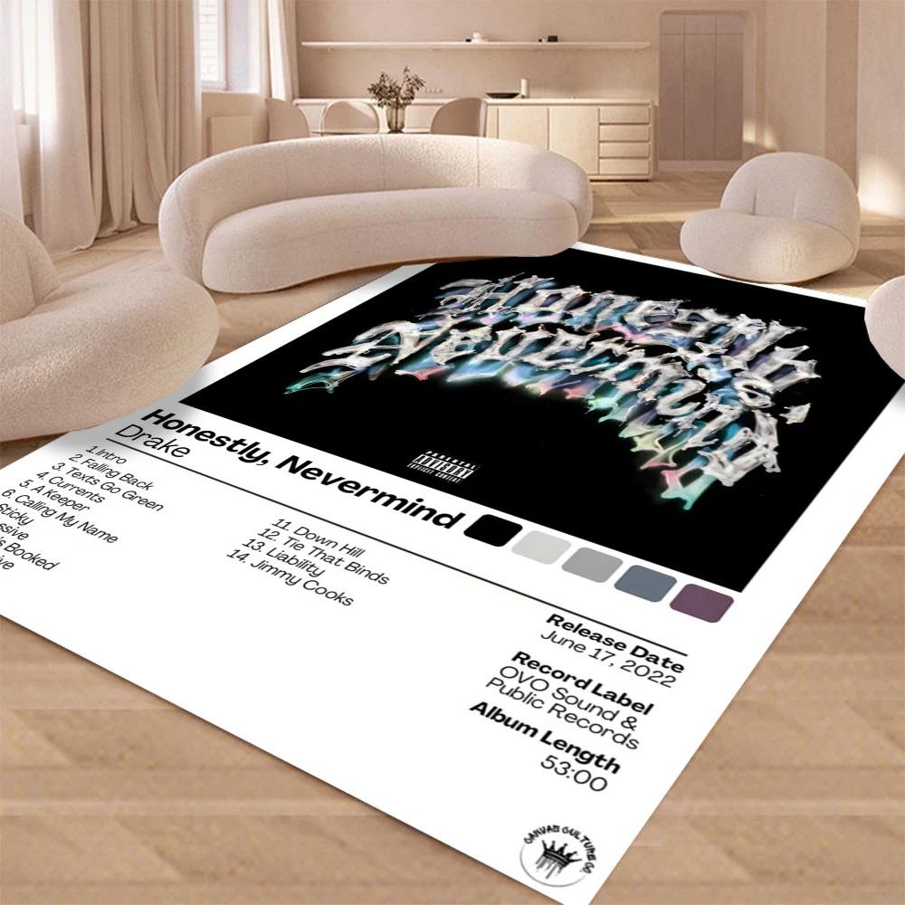 

Drake Pop Rap Music Album Pattern Carpet Floor Rug Table Non-Slip Mat for Sofa Home Decor Living Room Bedroom Coffee 40x60cm