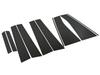 BRIGHTZ Wish 20 Series Black Plated Pillar Panel Covers without 4966 (10-Piece Set, Visors) [PIL-BLA-110]